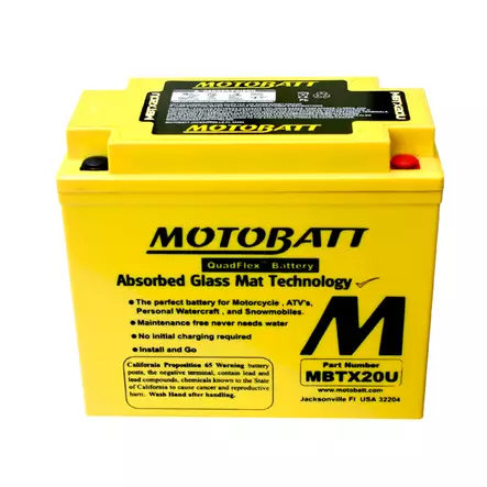 Motobatt MBTX20U batteri - Batterier - D2781 - 1