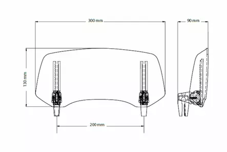 Puig Multi Adjustable Visor 2.0 Clip-On - Vindskydd - D437815 - 1